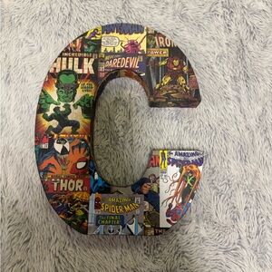 Marvel Comics Letter C Sign